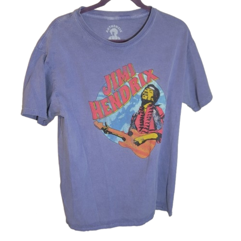 Jimi Hendrix Graphic Tee Blue Size Large